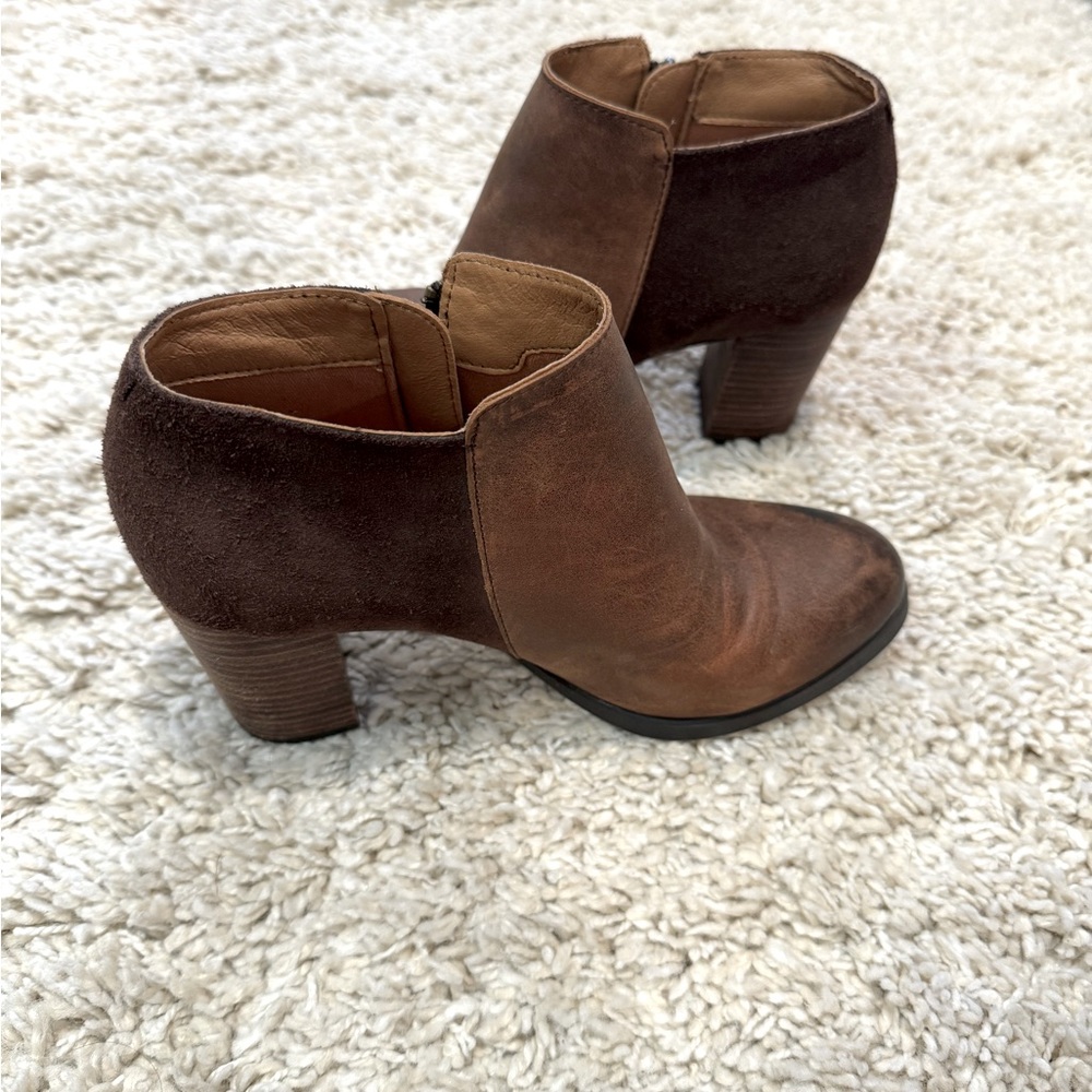 Leather booties